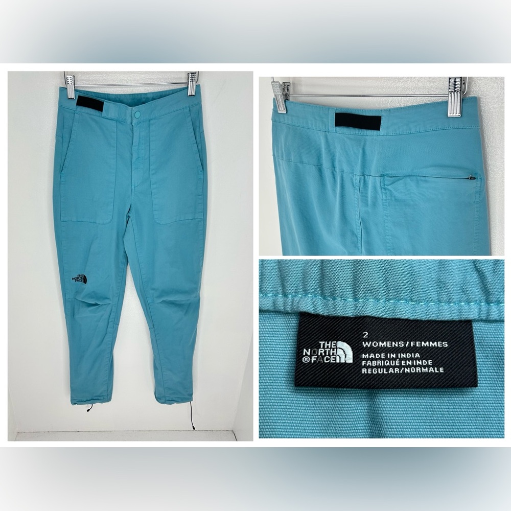The North Face Hiking Cargo Pants Size 2 Athletic Turquoise Gorpcore Outdoor